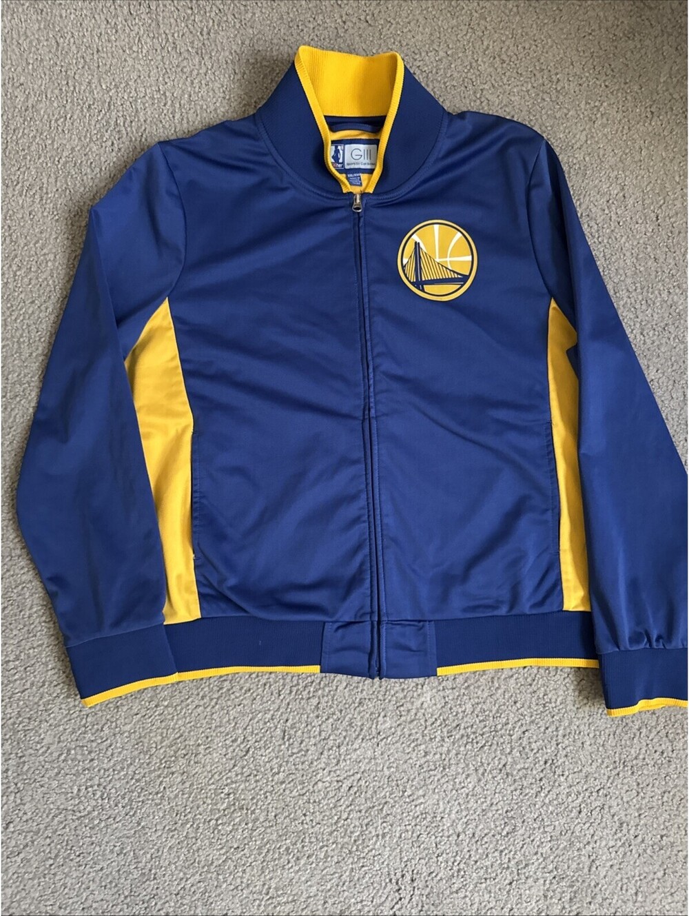 G III By Carl Banks Golden State Warriors Warm Up Jacket XL NBA 4 Her Basketball